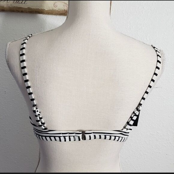 Black Green Multicolor Underwire Padded Triangle Swimwear Lot Of 3 Bikini Top M - Picture 4 of 15